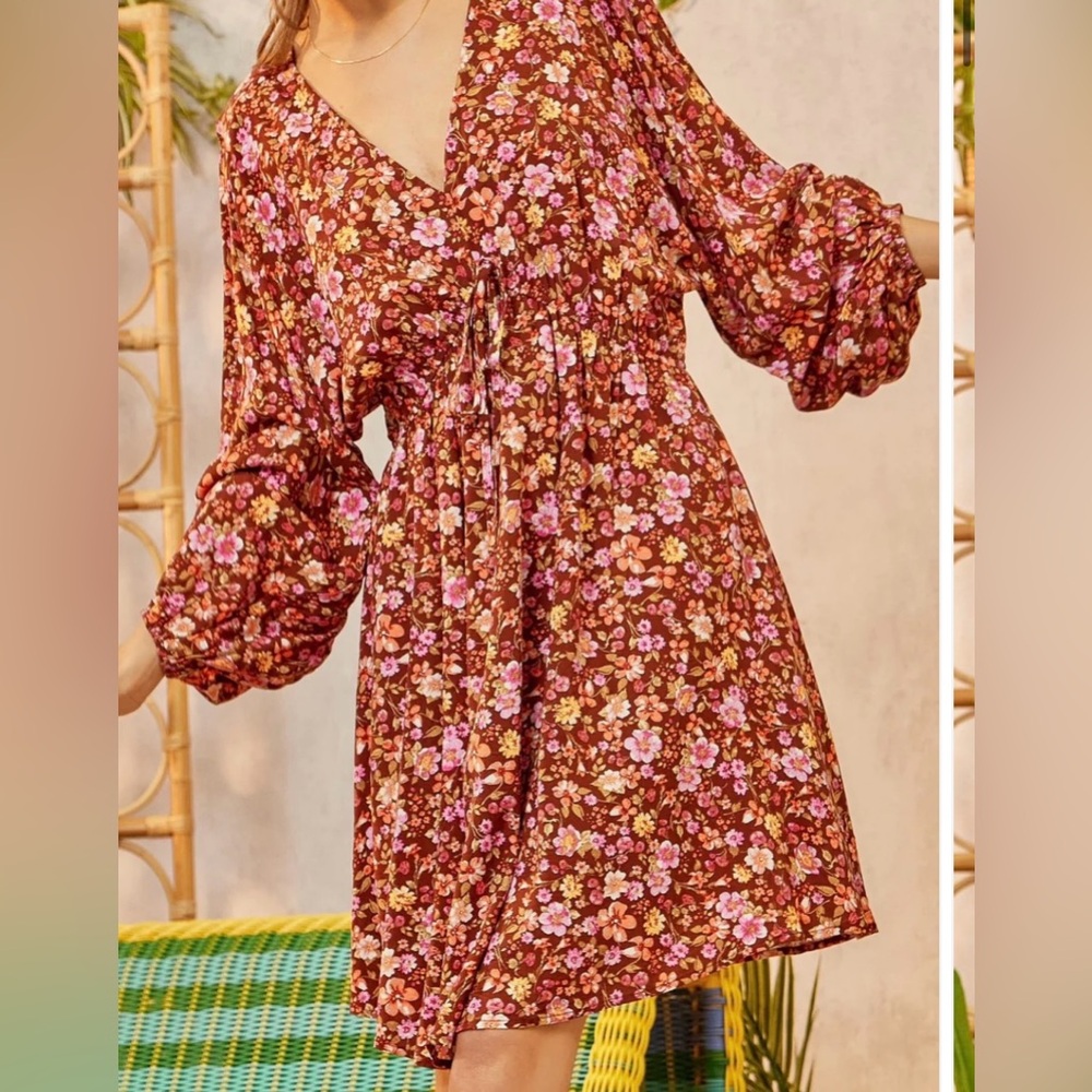 Floral print dress